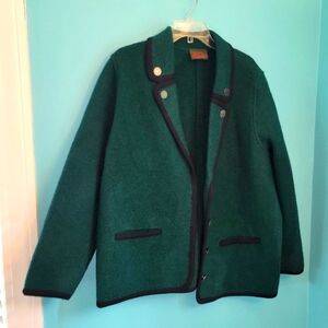 Vintage Schoeller Forest Green Wool Jacket Blazer sz. 2X (50)
